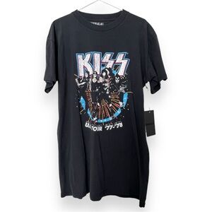 KISS Black Tee Dress XS NWT